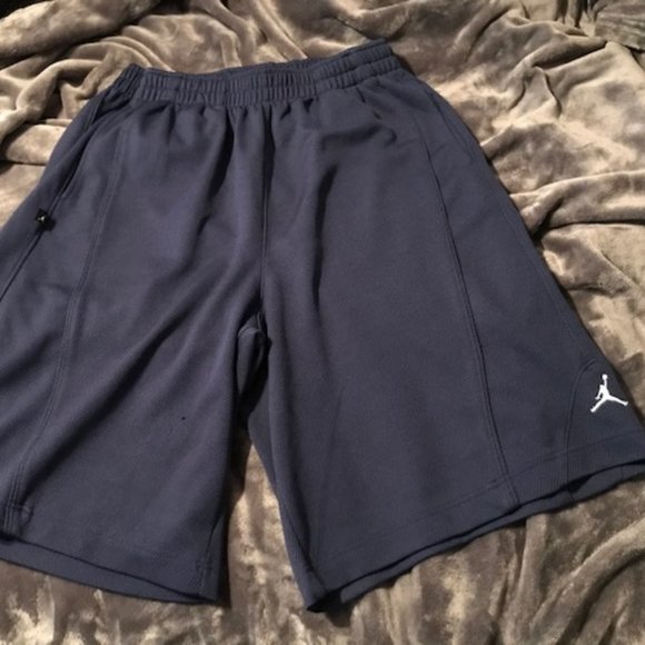 navy blue jordan basketball shorts